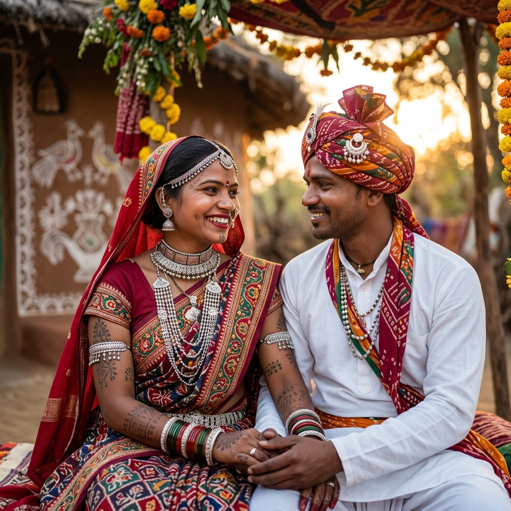 Gond Marriage Couple